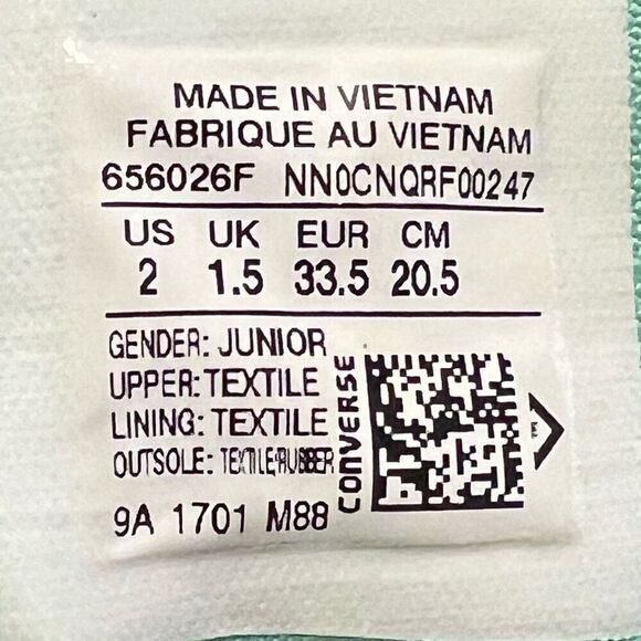 Girls CONVERSE Chuck Taylor All Star Hi Watermelon Sneakers / Size 2 - Picture 8 of 9